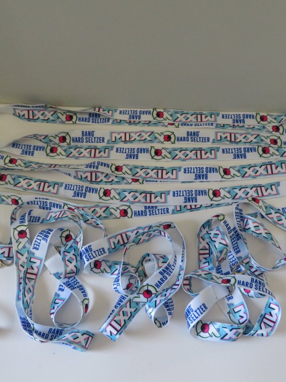 Multi Colored Bang Mixx Hard Seltzer 18" ID Card lanyard For marathons Lot Of 9